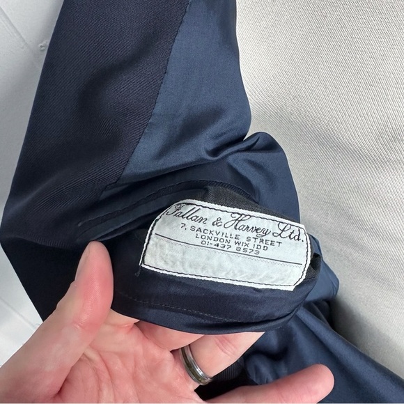 Fallan & Harvey Ltd Navy Wool Blazer - Picture 9 of 12